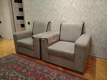 komputer kreslosu: İşlənmiş, Divan-kravat, 2 kreslo, Açılan — 3