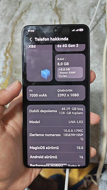 iphone 5s telefon: Honor 128 GB, rəng - Gümüşü, Barmaq izi, Face ID — 4