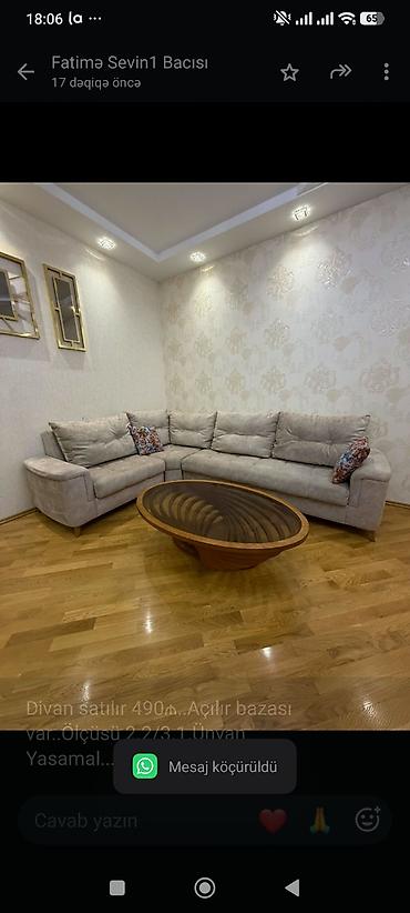 Divan satılır 490₼. Açılır bazası var. Ölçüsü 2.2/3.1.Ünvan lalafo.az -da Divan satılır 490₼. Açılır bazası var. Ölçüsü 2.2/3.1.Ünvan
