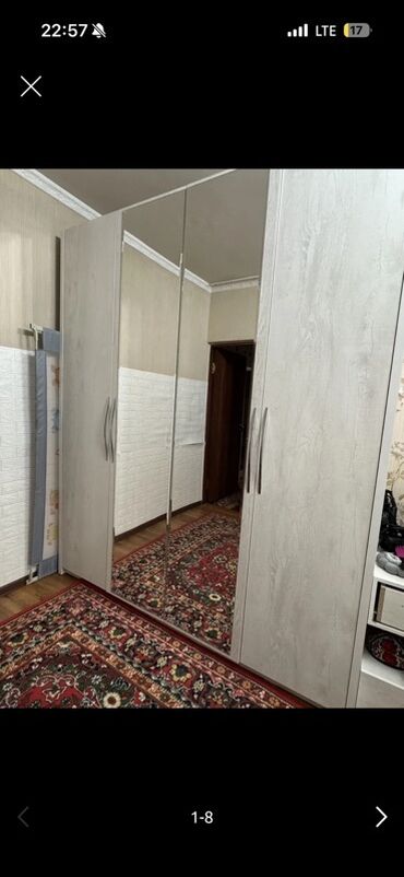 мебель для ванной из дерева: Спальный гарнитур, Б/у, Двуспальная кровать, Шкаф, Комод, Кыргызстан, Дерево, Самовывоз, Платная доставка, цвет - Белый