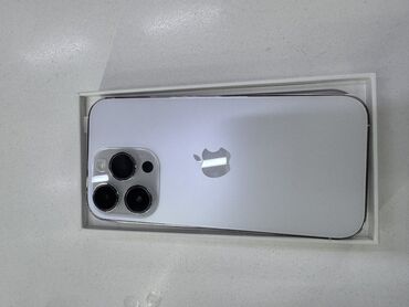 купить айфон 12 мини: IPhone 14 Pro, Колдонулган, 128 ГБ, White Titanium, Коргоочу айнек, Кабель, Куту, 86 %