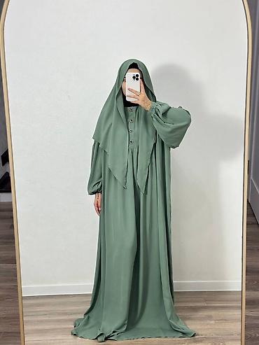 Повседневные платья: Абая «Уголок» + косынка •Ткань штапель •Размер стандарт 42-54 •Цена — 13