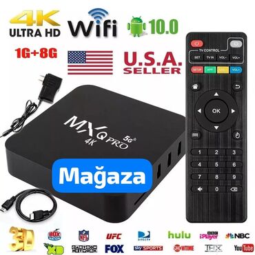 tv asılqan: Smart TV boks TV box 8 GB / 128 GB, Android, Ünvandan götürmə, Pulsuz çatdırılma, Ödənişli çatdırılma