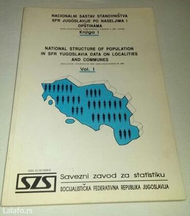 knjiga: Prodajem knjige "popis stanovništva za 1981 i 1991. Godinu",kompletni