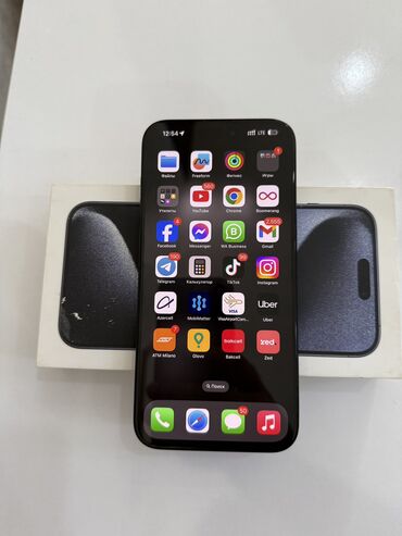 Apple iPhone: IPhone 15 Pro Max, 256 GB, Blue Titanium, Face ID