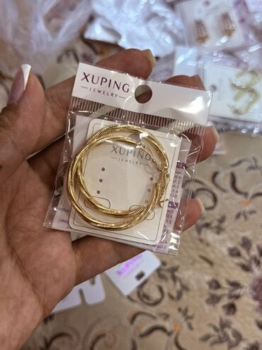 Bijuteriya dəstləri: Qızılı rəngli aksesuarlar seti – paslanmayan poladdan (316L) — 17