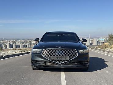 Унаа: Genesis G90 3.3T (AWD) - Кузов: представительский седан, тёмно‑серый — 2