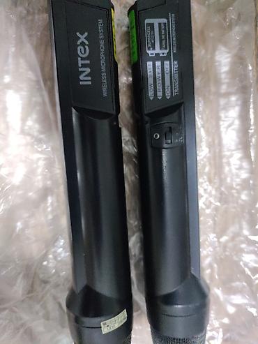 Микрофоны: Məhsul: Intex Wireless Microphone System – əl mikrofonları (2 ədəd) — 1