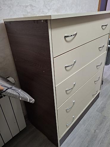Komodlar: Beş çekmecəli komod - Rəng və material: Ön panellər krem tonunda, yan — 3