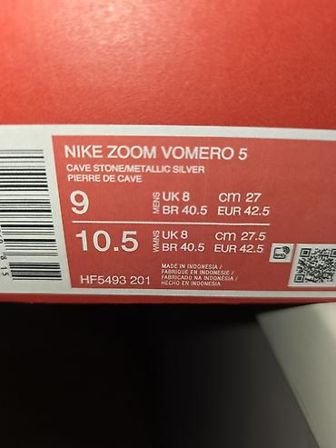 айр зуум: Мужские кроссовки, 42.5, Nike, Новый, цвет - Серый — 5