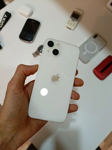 Apple iPhone: IPhone 13, 128 GB, Ağ, Zəmanət, Simsiz şarj, Face ID