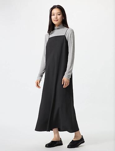 платье юникло: Новый Сарафан Uniqlo. Чёрный, Хаки, Коричневый, по одной шт.(Цена за — 4
