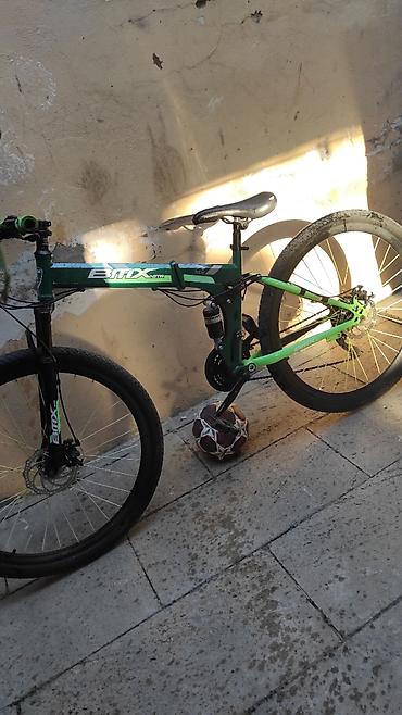 İdman velosipedləri: BMX GTR qatlanan dağ velosipedi - Rəng: yaşıl (qara və sarı detallar) — 2