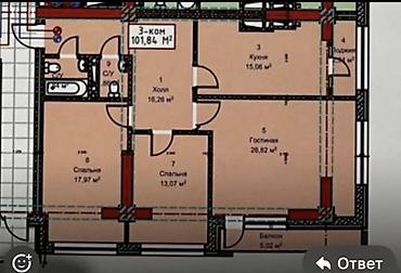 Новостройки от застройщика: Строится, 3 комнаты, 101 м² — 7