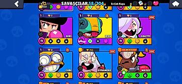 brawl stars 2: Brawl Stars oyun hesabı - Kupa yolu: 21 427 - Prestij: I, ümumi — 3