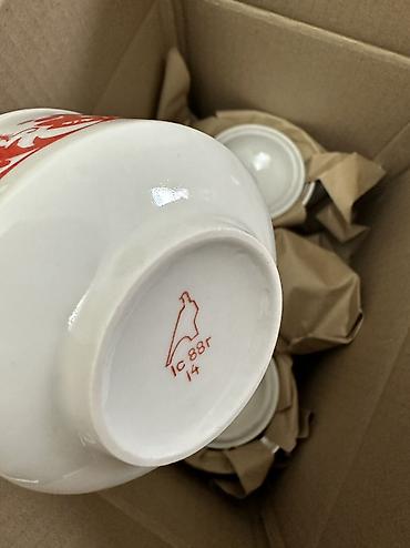 Наборы посуды: Новые чайные сервизы Дулёво в изумрудном и красном цветах. Сервизы не — 11