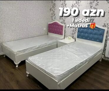 стенка кровать: Birnəfərlik, Bazasız, Pulsuz matras, Siyirməsiz, Azərbaycan, Sadə laminat