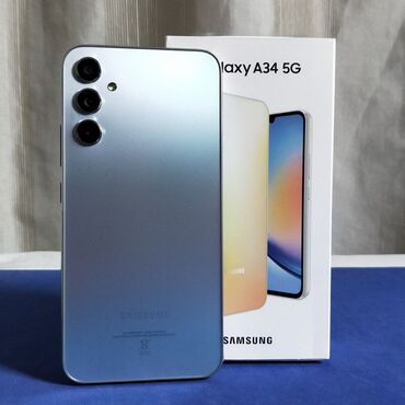 Motorola: Samsung Galaxy A34 5G, 128 GB, rəng - Göy