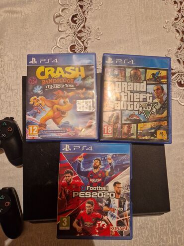 usb шнур: PlayStation 4 (PS4) konsol dəsti Komplekt: - PS4 konsolu - 2 ədəd