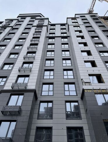 квартира без посредников низкий цена аренда: 1 бөлмө, 53 кв. м, Элитка, 11 кабат, ПСО (өзү оңдоп түзөтүп бүтүү үчүн)