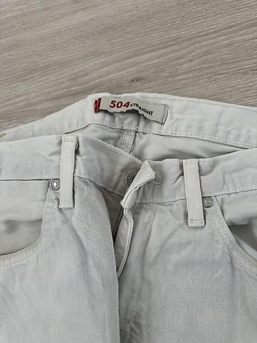 Джинсы: Мужские джинсы, M, L, LeviS, Б/у, цвет - Белый — 1