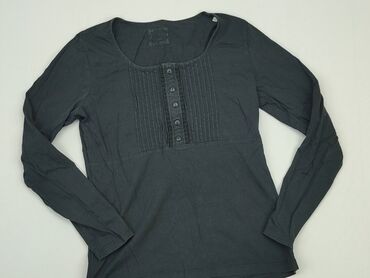 czarne bluzki z długim rękawem eleganckie: Blouse, S (EU 36), condition - Good