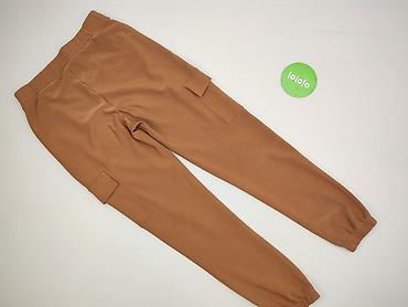 czarne cargo pull and bear: Cargo, Spodnie cargo damskie, rozmiar S — 3