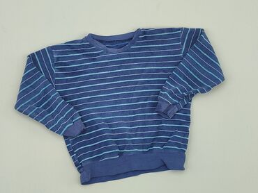 koszula w paski niebieska: Bluzka, 9-12 m, stan - Zadowalający