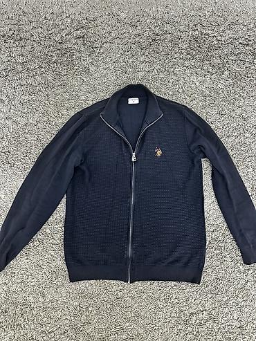 pull and: Мужской свитер, M, Us Polo Assn, Б/у, цвет - Синий — 1