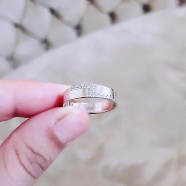 Zərgərlik əşyaları: Alyans, Üzük, Swarovski, Ağ qızıl, 585 Əyar — 2