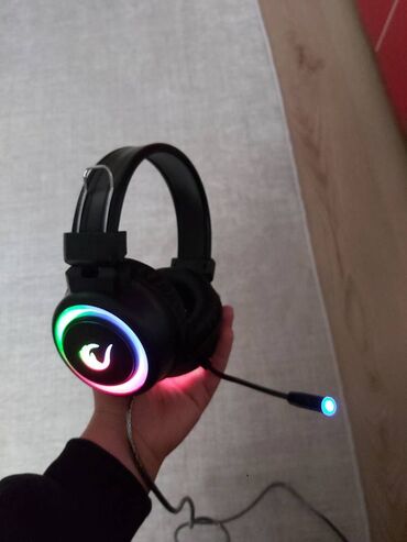 Modemlər və şəbəkə avadanlıqları: 🔸 Rampage SN-R10 ALQUIST Gaming qulaqlıq. ✅ Məhsul yenidir ✅ RGB