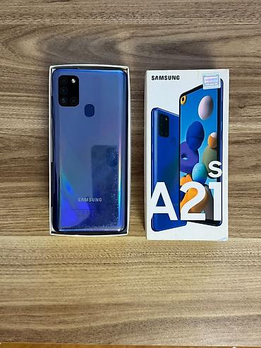 baseus bowie e3: Samsung Galaxy A21S, 32 GB, rəng - Mavi, Barmaq izi, İki sim kartlı, Face ID — 1