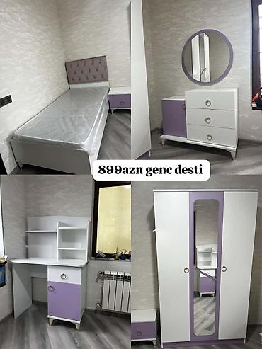Gənc otağı mebel dəsti – 899 AZN Dəst tərkibi: - Tək nəfərlik