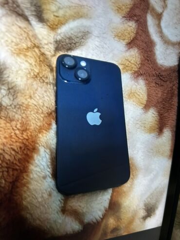 телефон афон: IPhone 14, Синий, Защитное стекло, Чехол, Кабель, 90 %