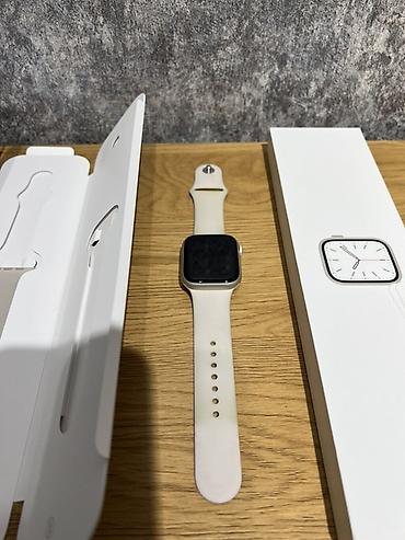 apple whatch 7: İşlənmiş, Smart saat, Apple, Suya davamlı, rəng - Ağ — 1