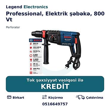 acar yazan: Elan başlığı: Perforator, Professional, Elektrik şəbəkə, 800 Vt Elan — 1
