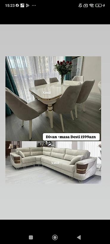 dəsti: Yataq + Qonaq + Künc Divan Dəsti – birlikdə Paketin tərkibi: - Yataq — 10