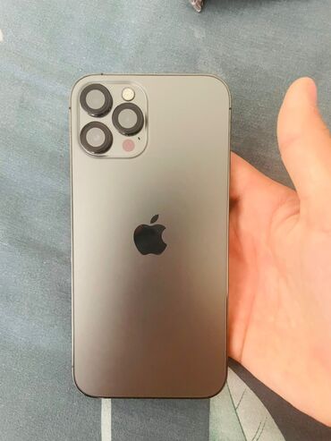телефон маленький: IPhone 12 Pro Max, Б/у, 256 ГБ, Jet Black, Зарядное устройство, 79 %