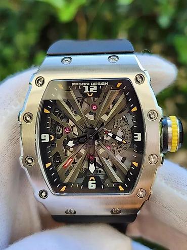 Ručni satovi: Pagani Design PD-1738 -Crna/Black- Richard Mille Homage — 1