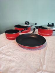 Tava-qazan dəstləri: Rəng - Qırmızı, Antipriqar, Fransa — 5