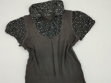 czarne bluzki krótki rękaw: Bluzka Damska, Marks & Spencer, M, stan - Dobry