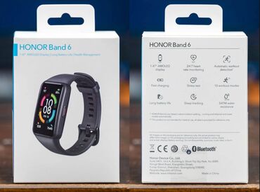 tw8 ultra smartwatch: Honor Band 6 Qara rəng. Yenidir, bağlı qutudadır. Honor, huawei
