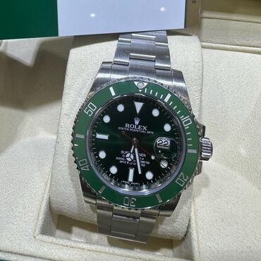 чехол для часов: Rolex Submariner. Швейцарский механизм Swiss ETA Cal.3135. Часы