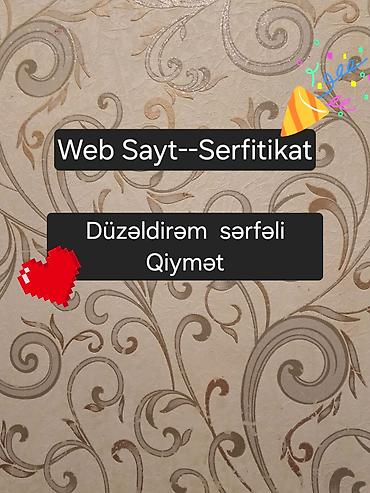 Digər xidmətlər: Veb saytların hazırlanması — 1