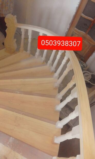 Pilləkən məhəccərləri: Taxta pilləkənlərin hazırlaması.Sərfəli qiymətdə.Zəmanət var! — 25