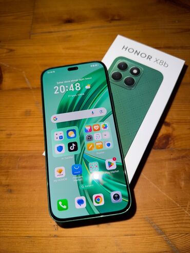 playstation 5 irşad: Honor X8b, цвет - Зеленый, Сенсорный, Отпечаток пальца, Беспроводная зарядка