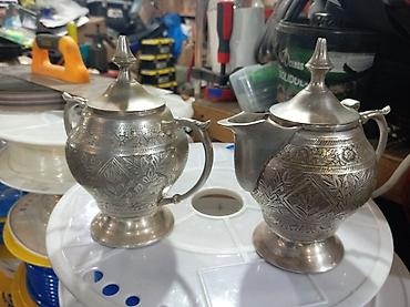 Qab-qacaq və mətbəx ləvazimatları: Çay dəsti, rəng - Gümüşü — 1