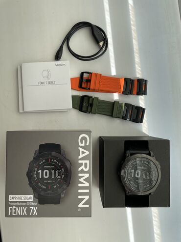 Garmin: Garmin fenix 7x Sapphire solar 51mm В отличном состоянии 3 ремешка