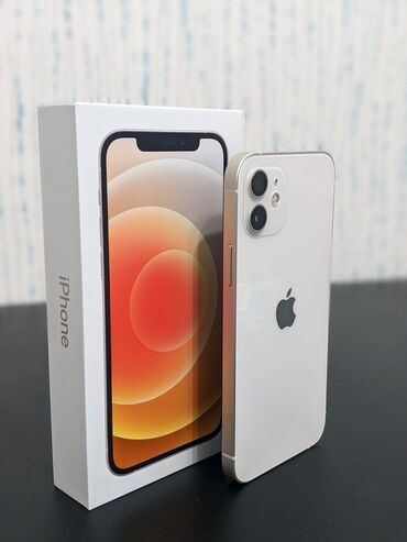 где можно продать телефон в бишкеке: IPhone 12, Б/у, 128 ГБ, Белый, Зарядное устройство, Защитное стекло, Чехол, 95 %