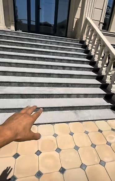 Лестницы из гранита, мрамора: Обожженный граниты на лестницы и глянцевые💯 ангола блек гранит Самый — 12